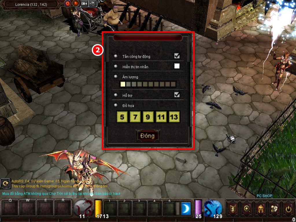 Chức năng chính của Game MU Uy Long